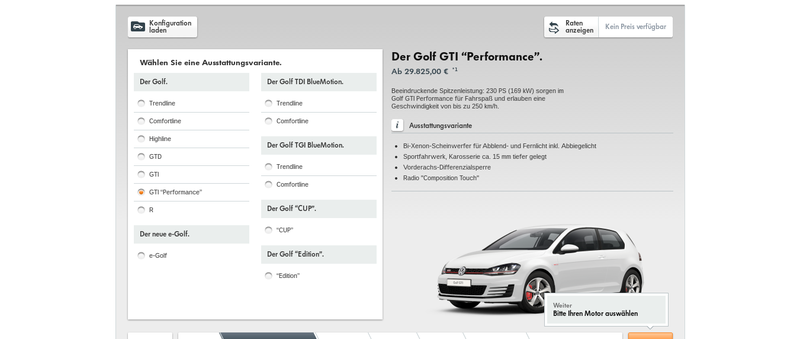 Illustration for article titled Volkswagen's Website Still Sucks